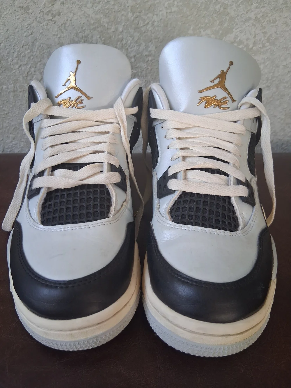 Nike Air Jordan IV Retro GS Platinum Gold - Size 6.5Y